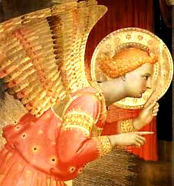 El Arcángel San Gabriel anunciando a María que sería la Madre de Dios. Fiesta de la Anunciación