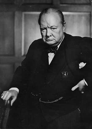 El mismo Churchill en una vejez llena de fuerza