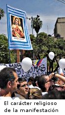 El carácter religioso de marcha contra FARC