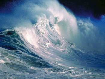 A veces el mar nos hablará con el rugido dominador de un rey, que parece imponer su voluntad a los elementos. Reflejos de Dios en la unidad y variedad del mar