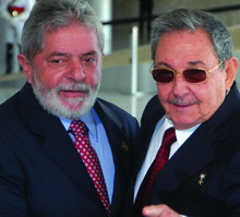 Lula con Raúl Castro: cada vez mayor proximidad