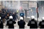 Bélgica protestas contra pacto de migraciones de ONU